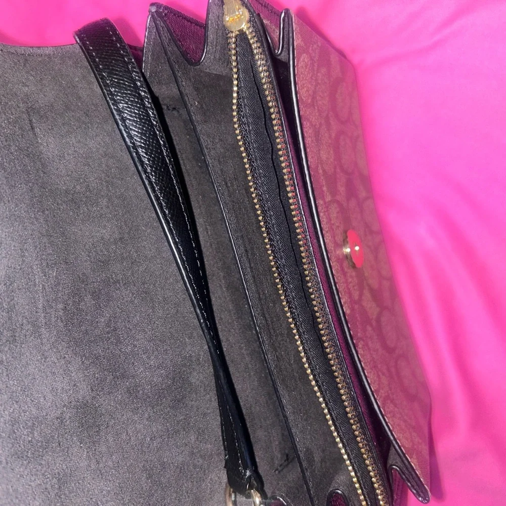 Coach Black and Brown Crossbody Bag - Picture 3 of 6